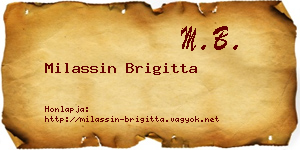 Milassin Brigitta névjegykártya